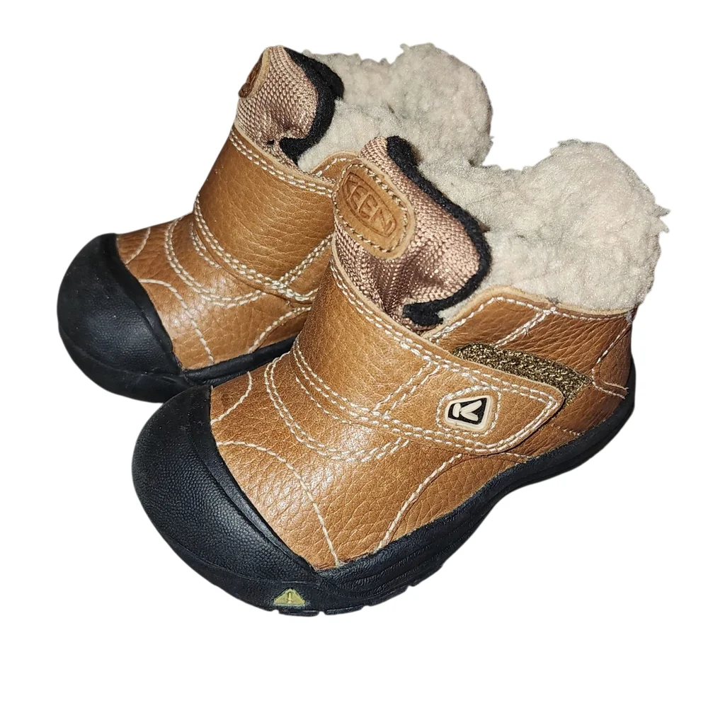 Keen Brown & Black Baby Kootenay Boots Size 5
